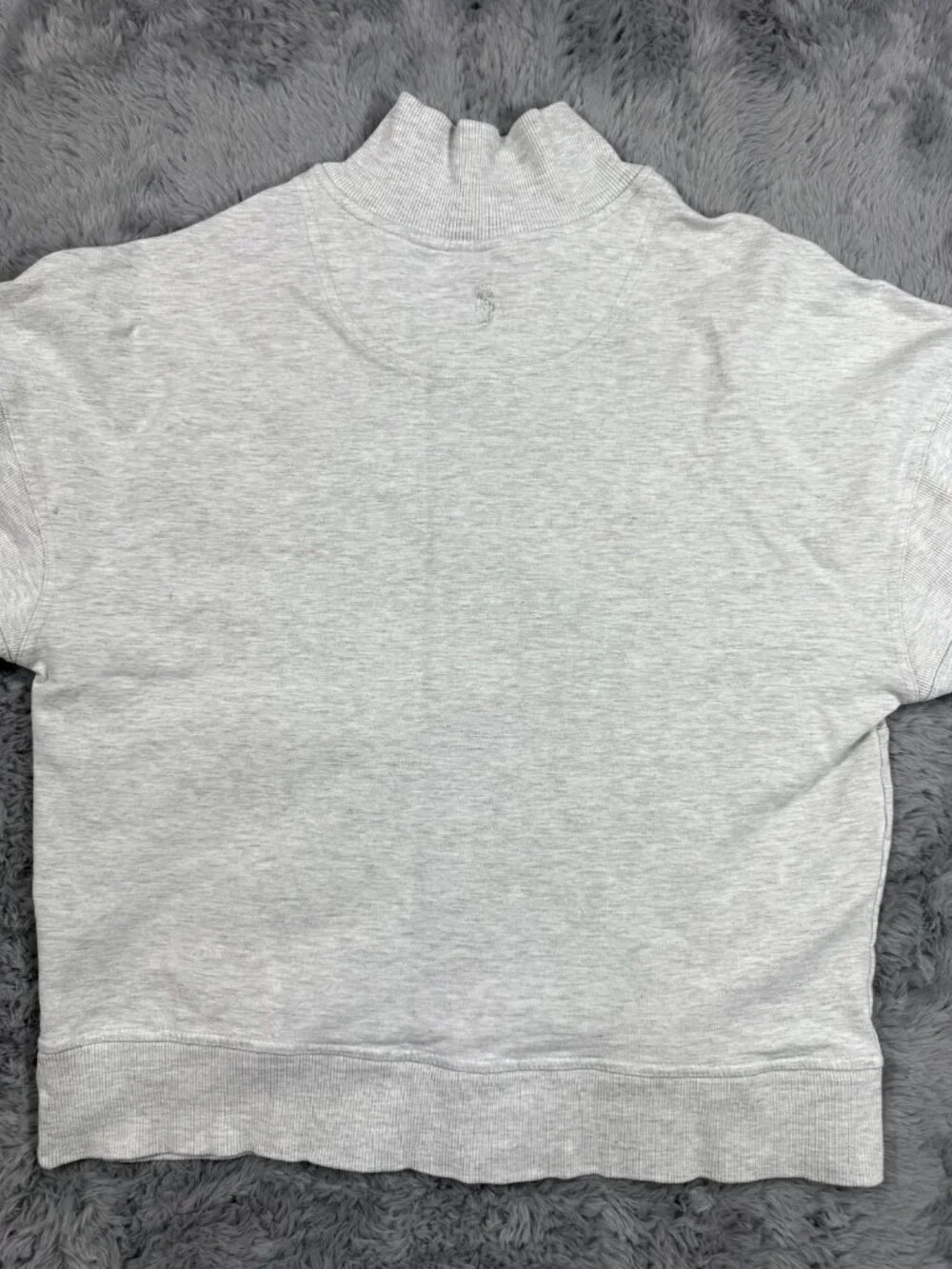Free People Movement Sweatshirt Women's M Gray Cotton Performance Zip Workout